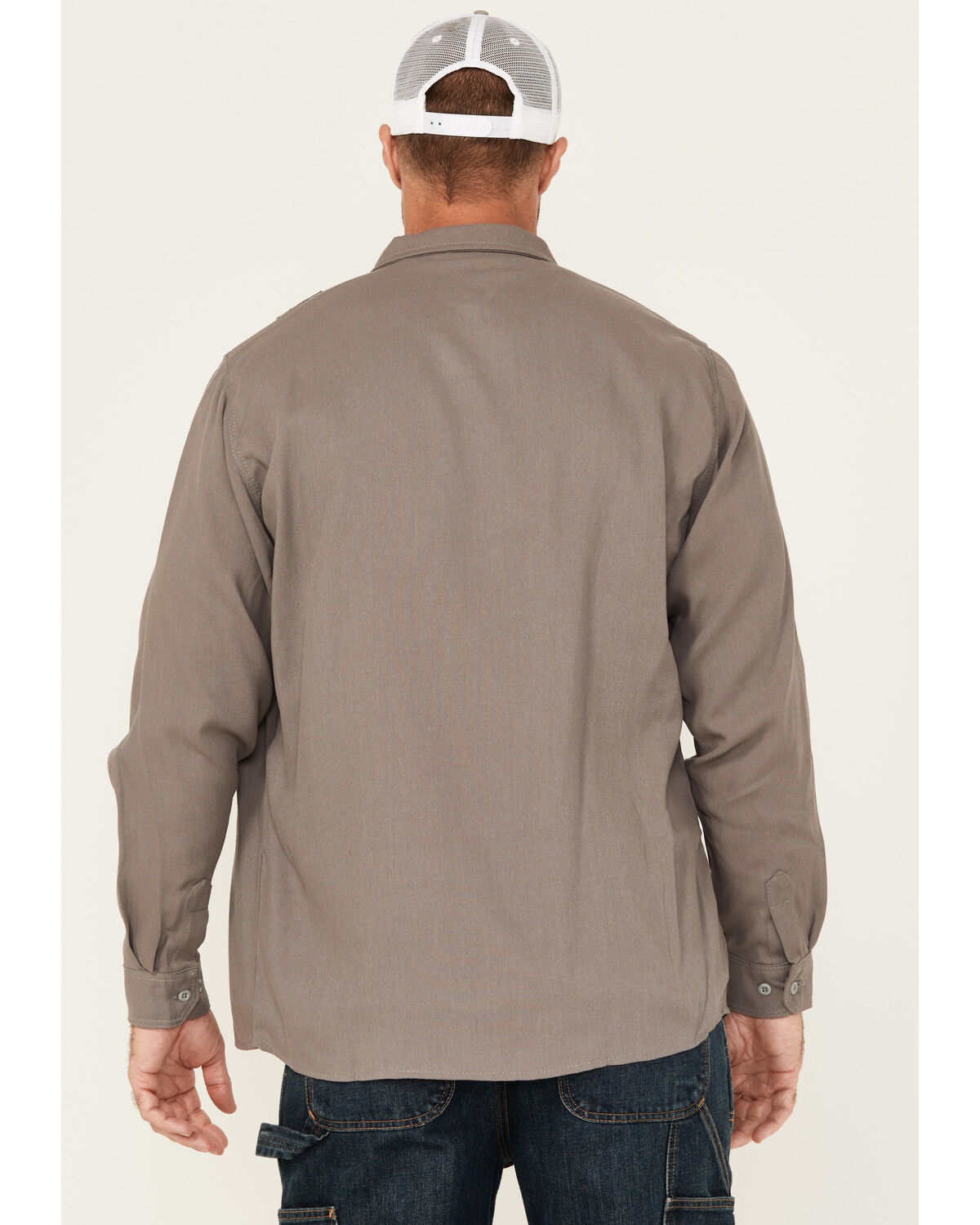 Image #4 - Lapco Men's FR Modern Uniform Long Sleeve Button-Down Work Shirt, Grey, hi-res