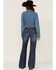 Stetson Women's 214 Medium Wash Trouser Fit Jeans, Blue, hi-res