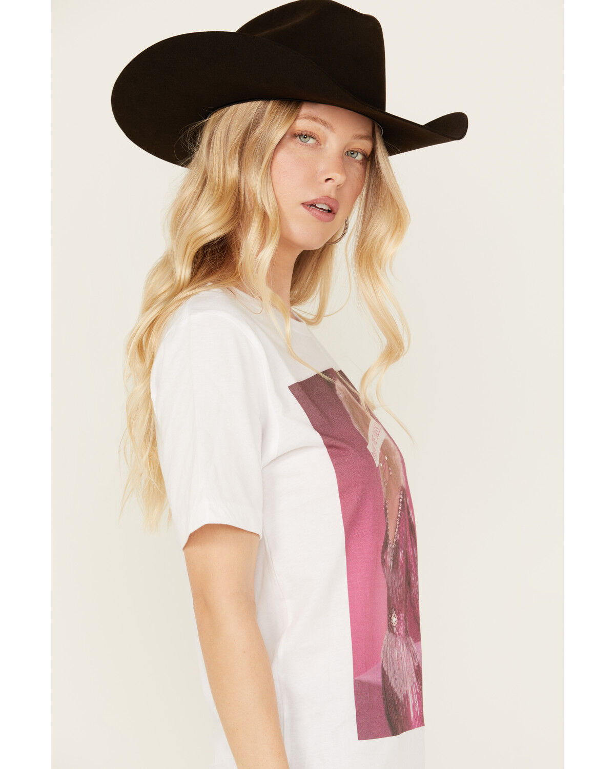 Image #3 - Gina Tees Women's Parton The Sass Short Sleeve Graphic Tee, White, hi-res