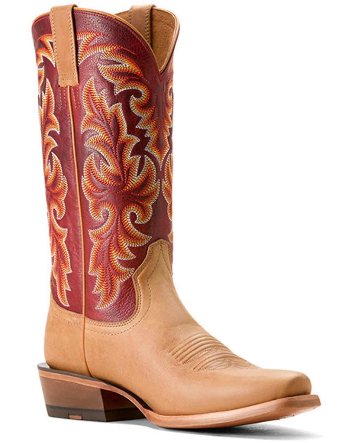 Image #1 - Ariat Men's Futurity Champ Western Boots - Square Toe, Beige, hi-res
