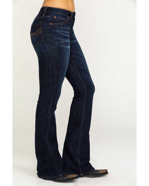 Image #3 - Idyllwind Women's Dark Wash Whiskey Debbie Stretch Bootcut Jeans, Blue, hi-res