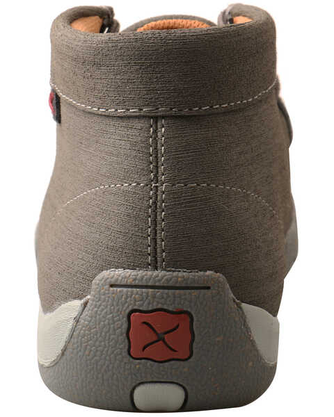 Twisted X Men's Chukka Driving Shoes - Moc Toe, Grey, hi-res