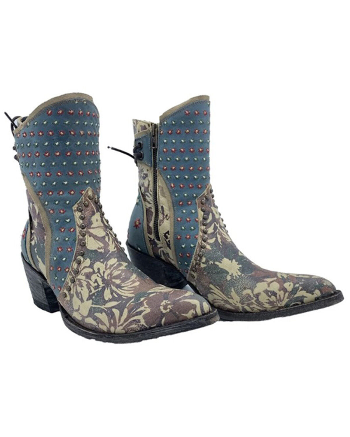 Image #1 - Old Gringo Women's Dreamsville Fashion Booties - Round Toe, Teal, hi-res
