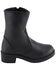 Image #2 - Milwaukee Leather Women's Super Clean Riding Boots - Round Toe, Black, hi-res