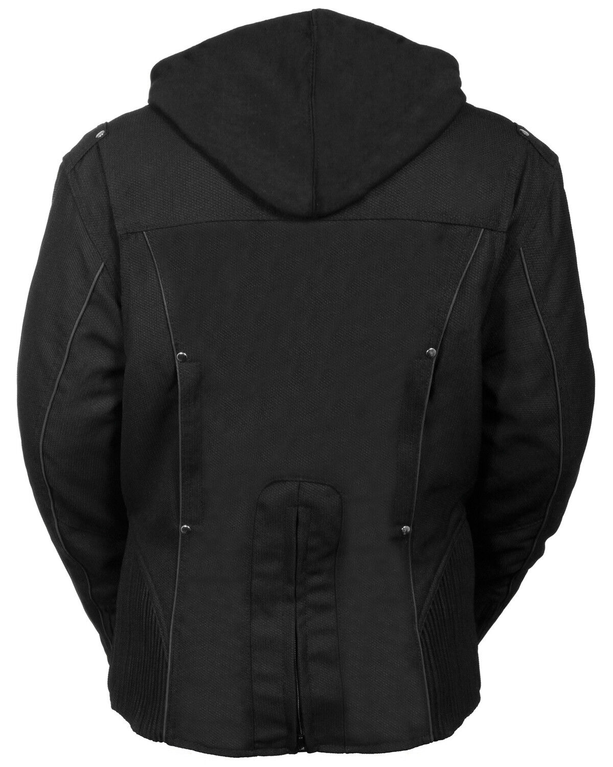Image #3 - Milwaukee Leather Women's Reflective Tribal 3/4 Textile Jacket - 5X, Black, hi-res