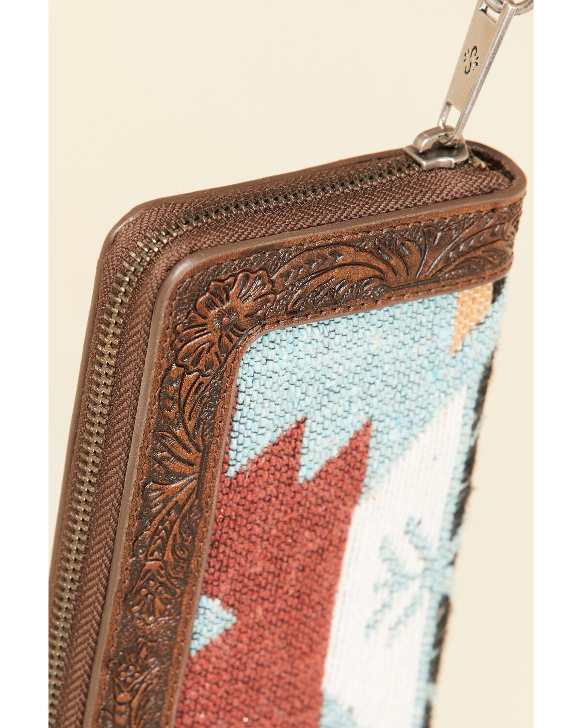 Image #3 - Shyanne Women's Southwestern Tooled Wallet, Brown, hi-res