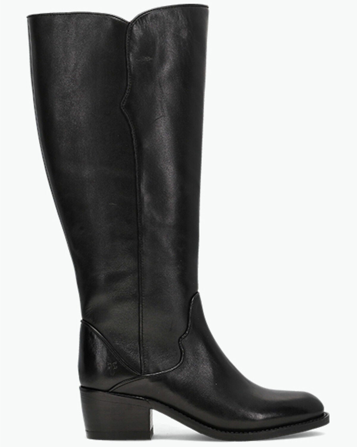 Image #2 - Frye Women's Carson 2 Piping Tall Wide Calf Fashion Boots - Round Toe, Black, hi-res