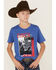 Image #2 - Cinch Boys' Made For This Short Sleeve Graphic T-Shirt, Royal Blue, hi-res