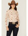 Image #1 - RANK 45® Women's Southwestern Desert Scene Print Long Sleeve Snap Stretch Western Shirt, , hi-res