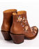 Image #7 - Shyanne Women's Millie Floral Embroidered Booties - Round Toe, Brown, hi-res