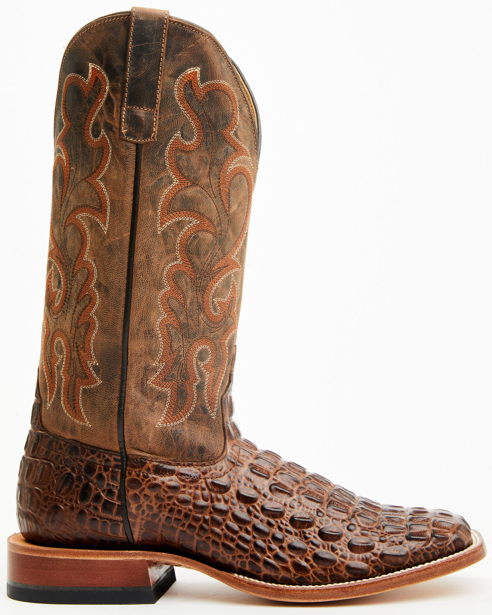 Men's crocodile cowboy boots hotsell