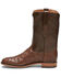 Tony Lama Men's Exotic Ostrich Skin Western Boots - Round Toe, Antique, hi-res