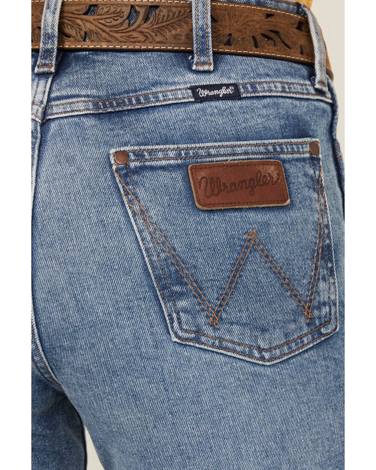Image #4 - Wrangler Retro Women's Georgia Medium Wash High Rise Bailey Stretch Bootcut Jeans, Medium Wash, hi-res