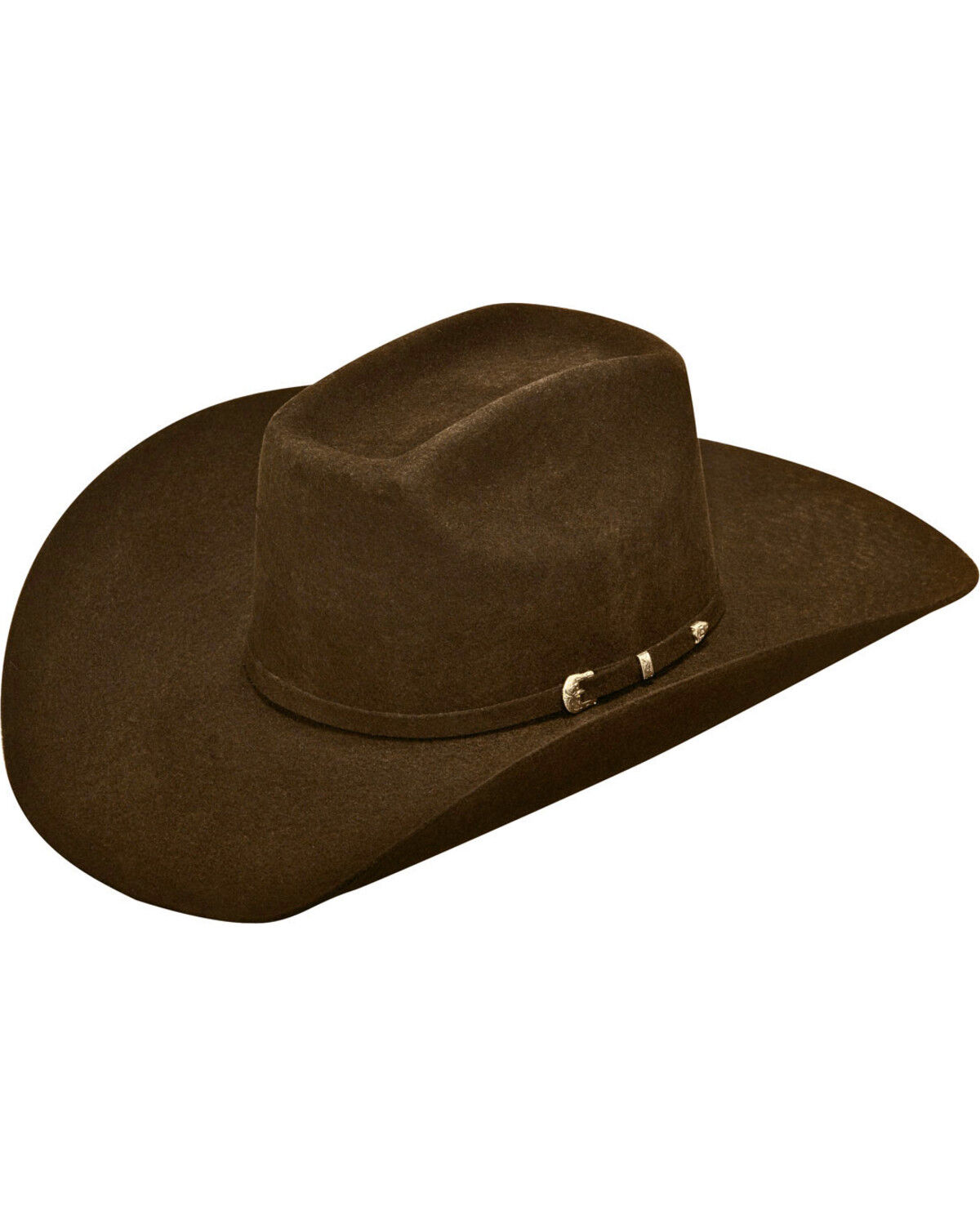 Image #1 - Ariat Added Money 2X Felt Cowboy Hat, Chocolate, hi-res