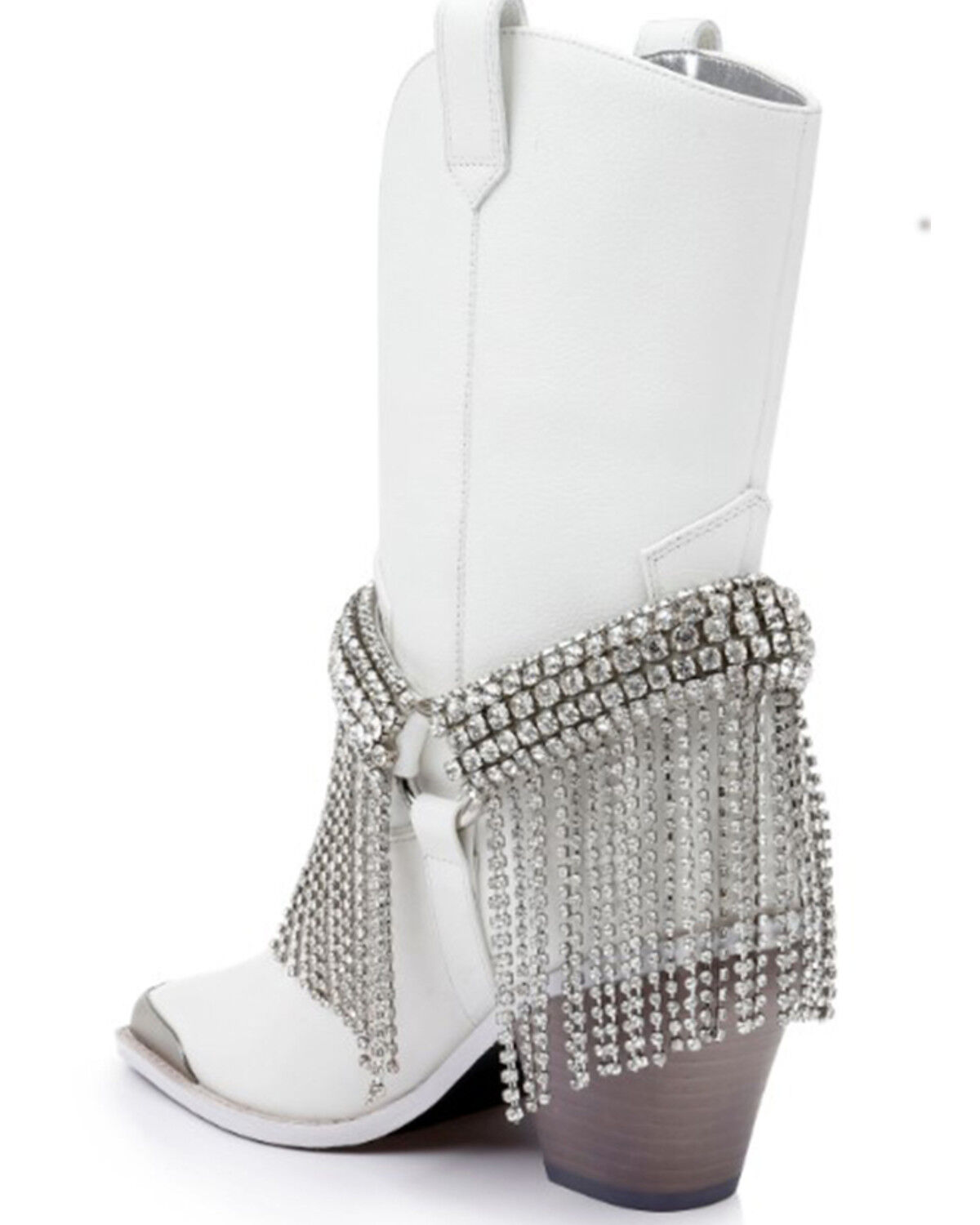 Image #4 - DanielXDiamond Women's High Noon Western Boots - Snip Toe, White, hi-res