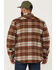 Image #4 - Dakota Grizzly Men's Burke Plaid Print Sherpa Lined Jacket, Red, hi-res