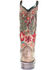 Image #4 - Corral Women's Cactus Floral Embroidery Overlay Western Boots - Square Toe, Taupe, hi-res