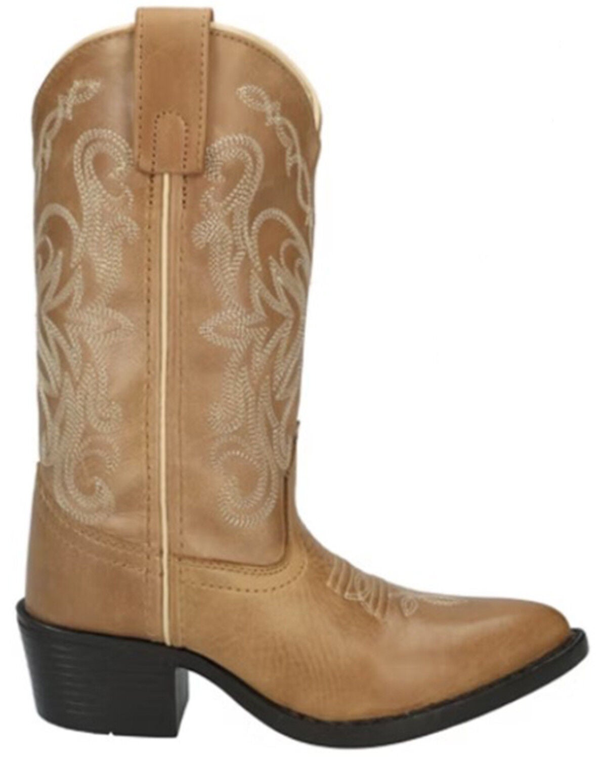 Smoky Mountain Little Girls' Maddie Western Boots - Round Toe, Tan, hi-res