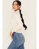 Image #2 - Idyllwind Women's Jessamin Embellished Long Sleeve Tie-Front Snap Western Shirt, Ivory, hi-res