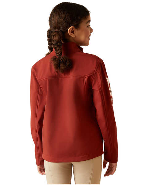 Image #4 - Ariat Girls' New Team Softshell Jacket , Rust Copper, hi-res