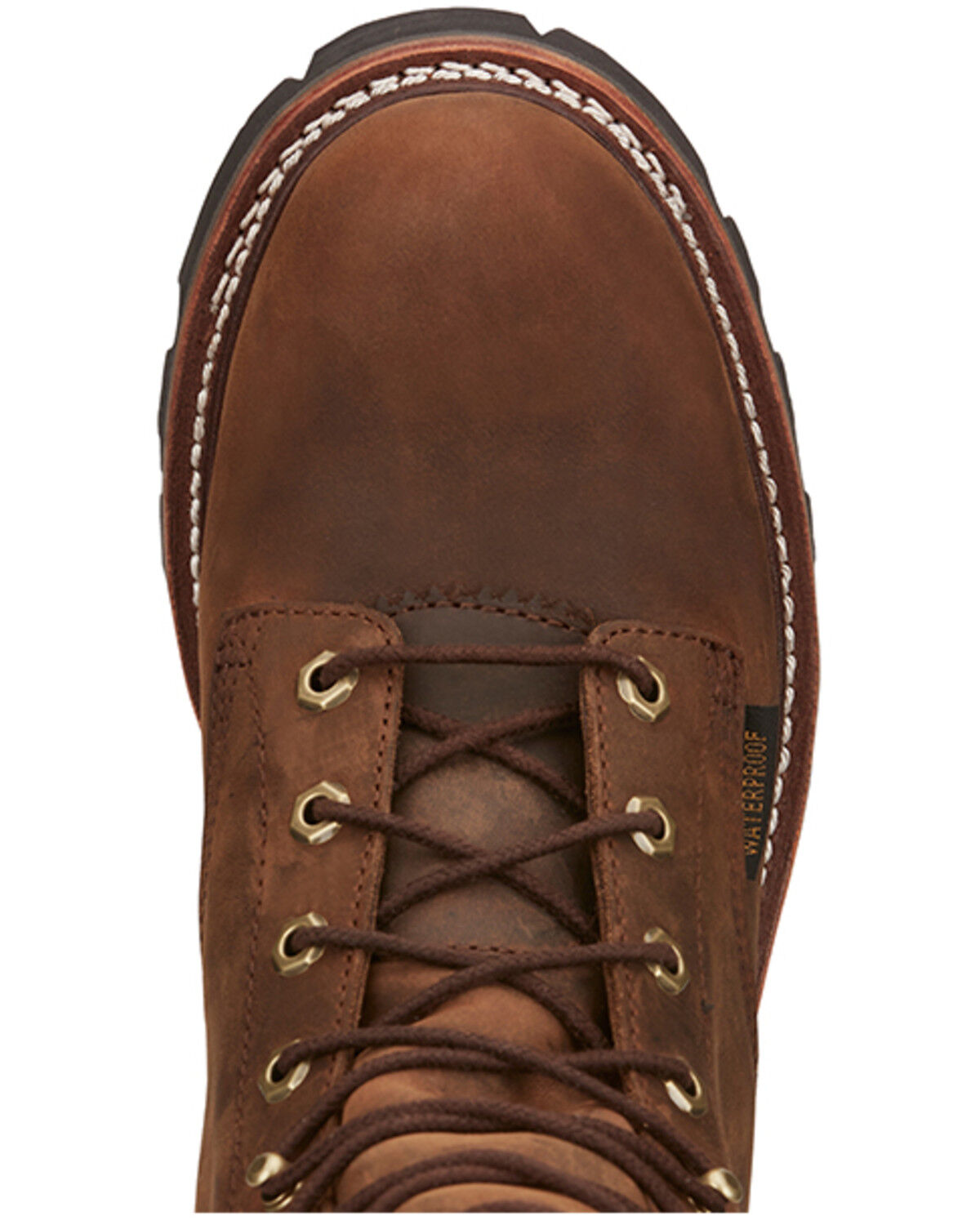 Image #6 - Chippewa Men's Super DNA 9" Waterproof Logger Work Boots - Soft Toe, Brown, hi-res
