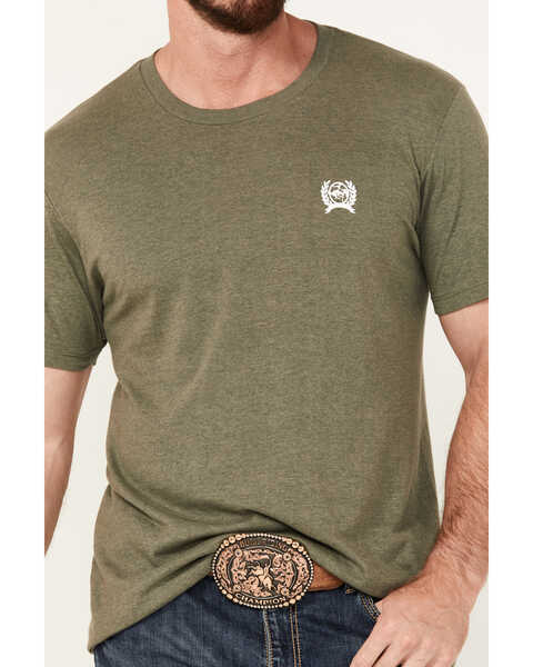 Image #3 - Cinch Men's Support Local Farmers Short Sleeve Graphic T-Shirt, Olive, hi-res