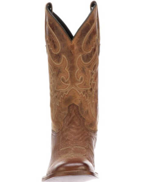 Image #6 - Lucchese Handmade Cognac Ryan Shark Cowboy Boots - Square Toe , , hi-res
