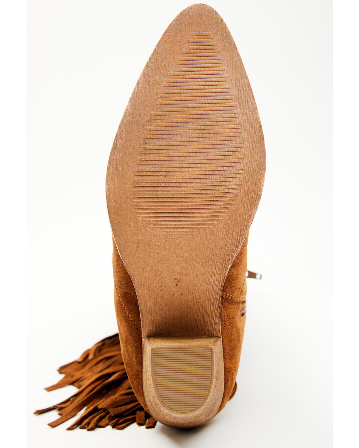 Image #7 - Shyanne Women's Gypset Over The Knee Western Boots - Round Toe, Cognac, hi-res