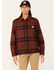 Image #1 - Carhartt Women's Rugged Flex Loose Fit Midweight Long Sleeve Flannel Shirt, Dark Brown, hi-res