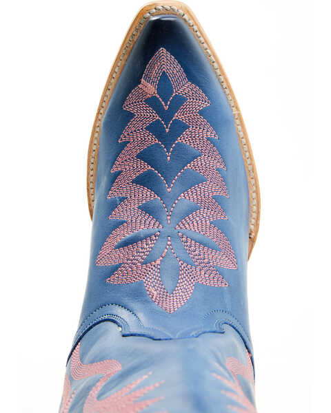 Image #6 - Dan Post Women's Rochelle Western Boots - Snip Toe , Blue, hi-res