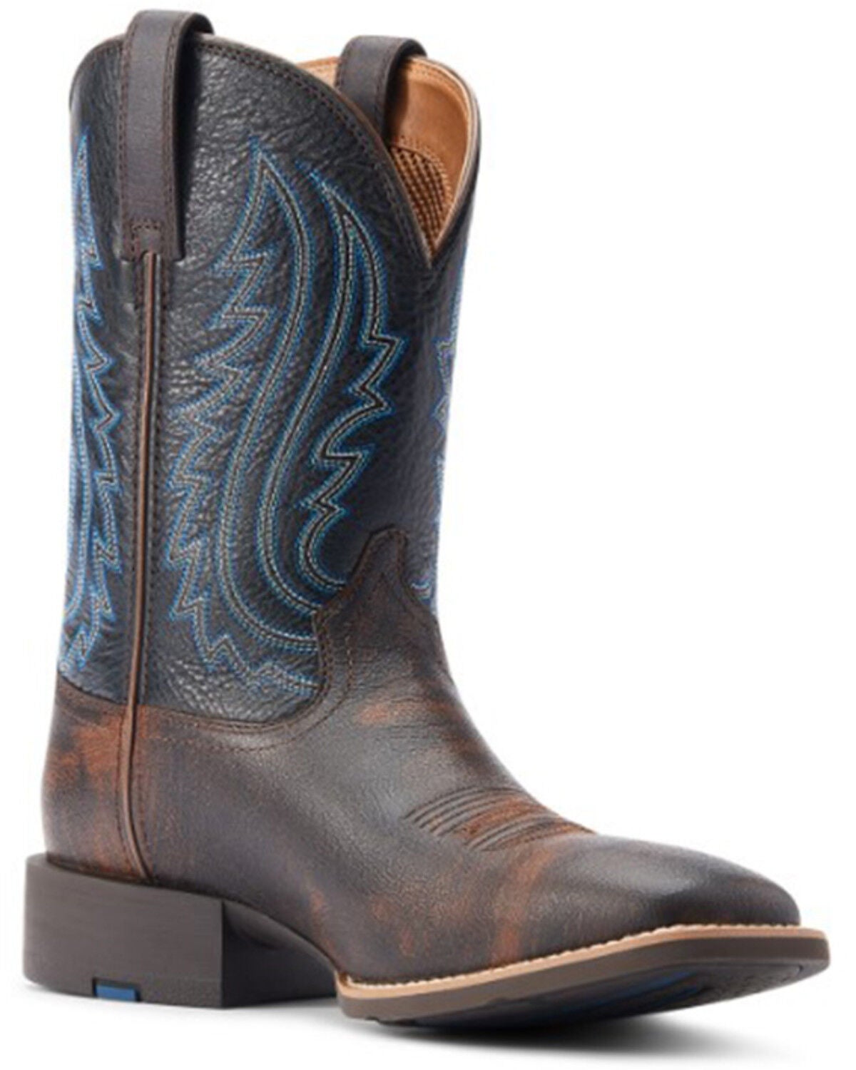 Ariat Men's Sport Big Country Western Performance Boots - Broad Square Toe, Brown, hi-res