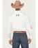 Image #4 - Rodeo Clothing Men's Boot Barn Exclusive Mexico Solid Long Sleeve Pearl Snap Western Shirt, White, hi-res