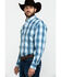 Image #3 - Resistol Men's Heitmiller Ombre Large Plaid Long Sleeve Western Shirt, , hi-res