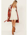 Image #2 - Shyanne Women's Long Southwestern Print Belted Sweater, Mauve, hi-res