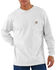 Image #2 - Carhartt Men's Workwear Long-Sleeve Pocket T-Shirt - Big, White, hi-res