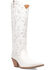Image #1 - Dingo Women's Rhymin Tall Western Boots - Snip Toe, White, hi-res