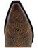 Black Star Women's Lockhart Embroidered Leather Western Boot - Snip Toe , Brown, hi-res