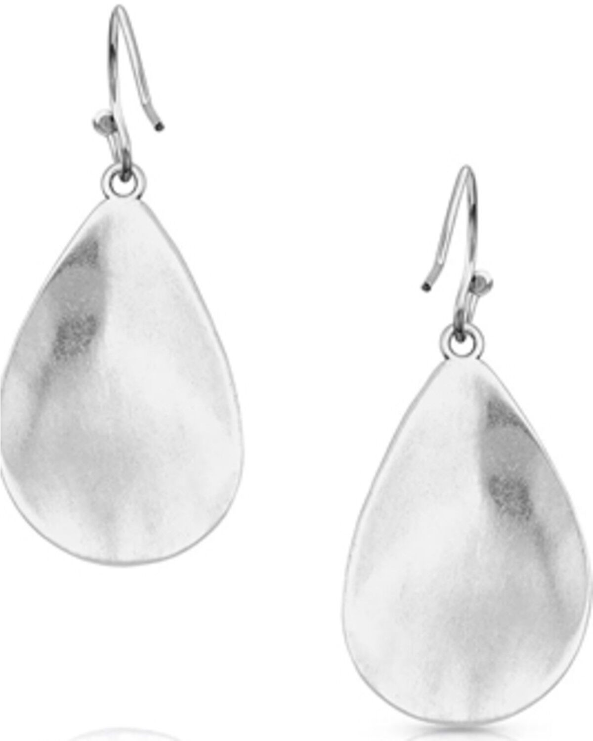 Image #2 - Montana Silversmiths Women's Blooming Cross Opal Teardrop Earrings, Silver, hi-res
