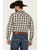 Image #4 - Pendleton Men's Frontier Dobby Ombre Plaid Snap Western Shirt, Tan, hi-res
