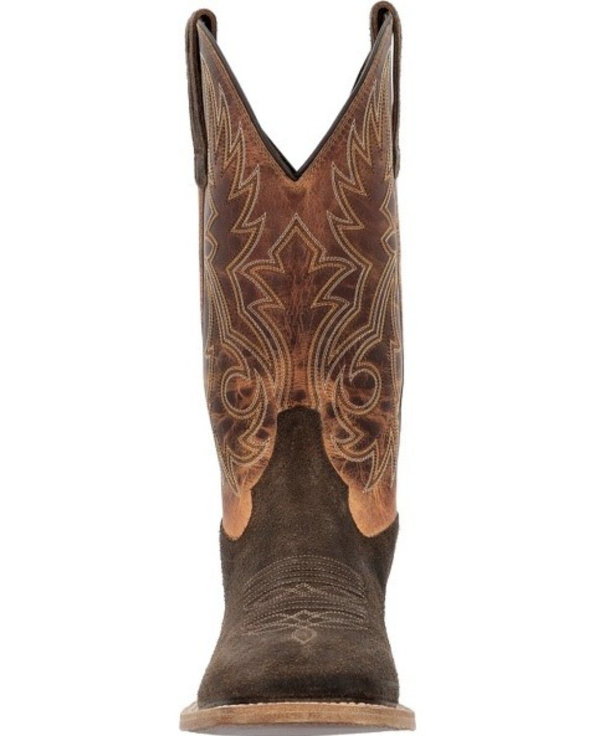 Image #4 - Durango Men's Arena Elite 13" Roughout Roper Boots - Broad Square Toe, Brown, hi-res