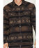 Image #3 - Moonshine Spirit Men's Denver Tonal Southwestern Print Long Sleeve Snap Flannel Shirt, Brown, hi-res