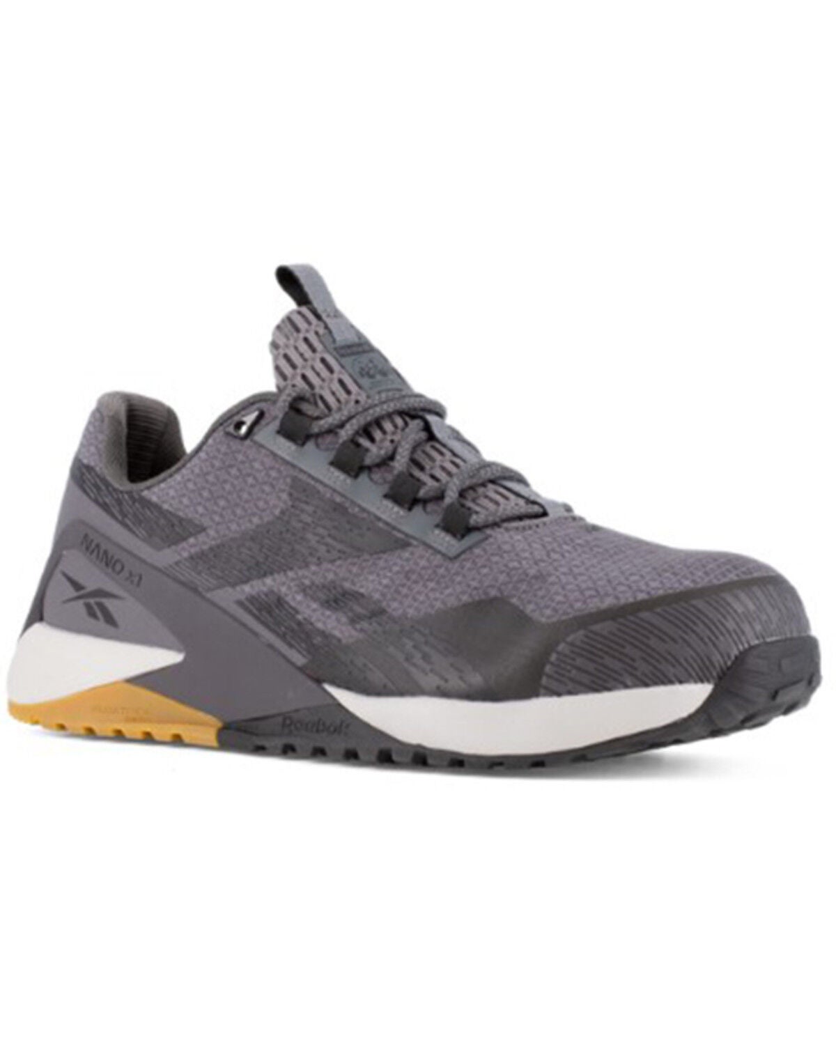 Image #1 - Reebok Men's Nano X1 Adventure Athletic Work Shoes - Composite Toe, Black/grey, hi-res