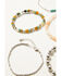 Image #3 - Shyanne Women's Tonal Bead Cactus Bracelet Set - 5 Piece, Silver, hi-res