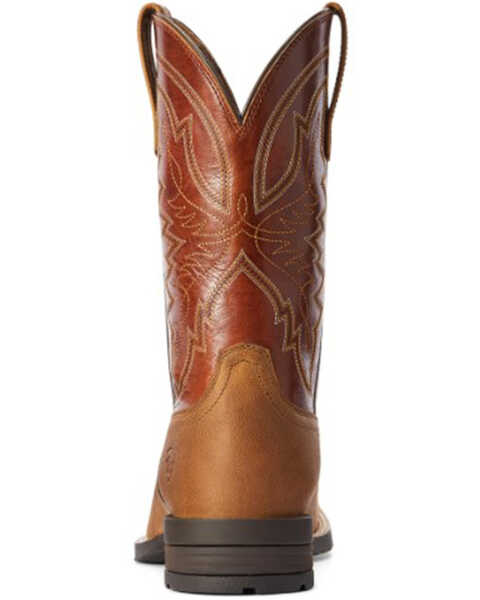 Ariat Men's Hybrid Ranchwork Shock Shield Western Performance Boots - Broad Square Toe, Brown, hi-res