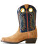 Image #2 - Ariat Boys' Derby Monroe Western Boots - Square Toe, Beige, hi-res