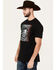 Image #2 - Moonshine Spirit Men's Official Trademark Short Sleeve Graphic T-Shirt , Black, hi-res