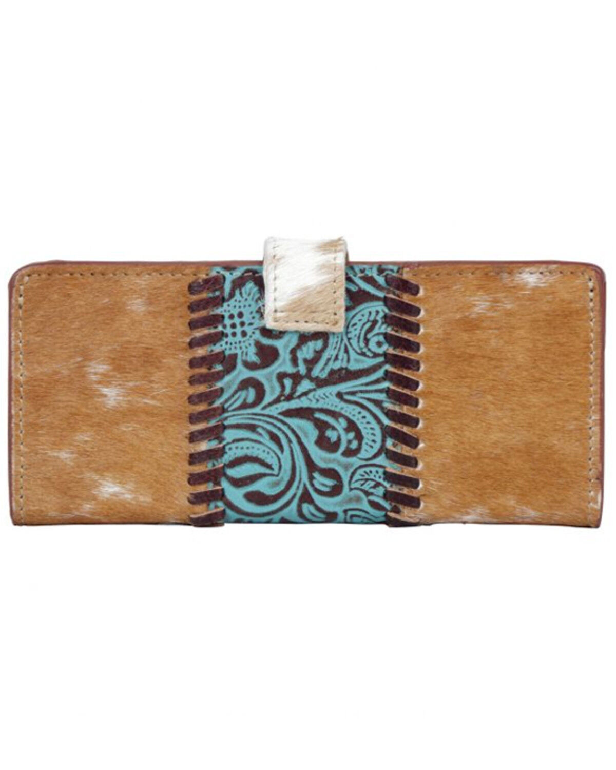 Image #3 - Myra Bag Women's Bleu Hair-On Wallet, Brown, hi-res