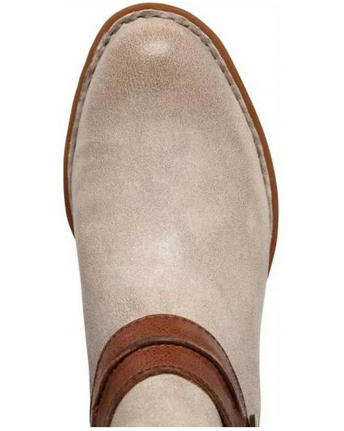 Image #5 - Born Women's Katie Short Bootie - Round Toe, Cream, hi-res