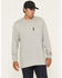 Image #5 - Benchmark FR Men's FR Houston Refining Long Sleeve Graphic Work T-Shirt, Light Grey, hi-res