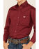 Image #3 - Panhandle Select Boys' Solid Long Sleeve Button-Down Stretch Western Shirt, Burgundy, hi-res